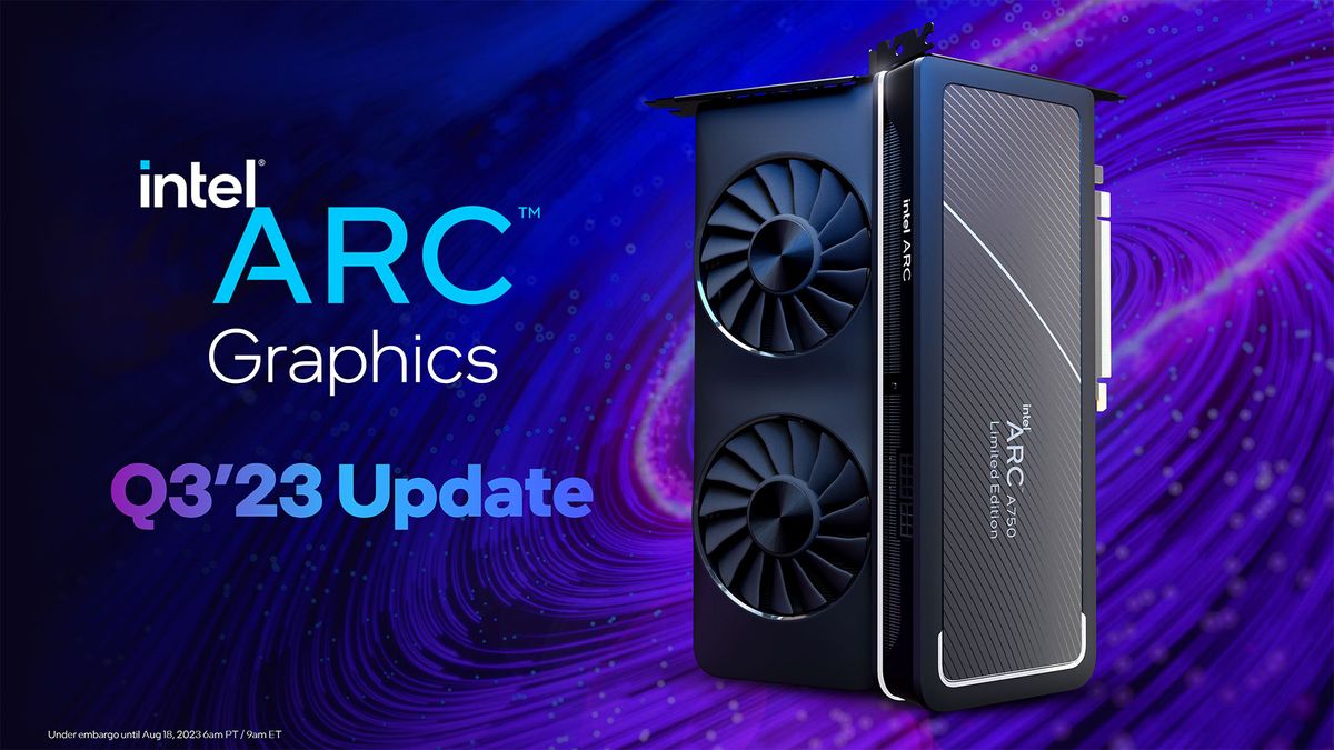 Intel Arc Driver Update slides for DirectX 11 and new PresentMon