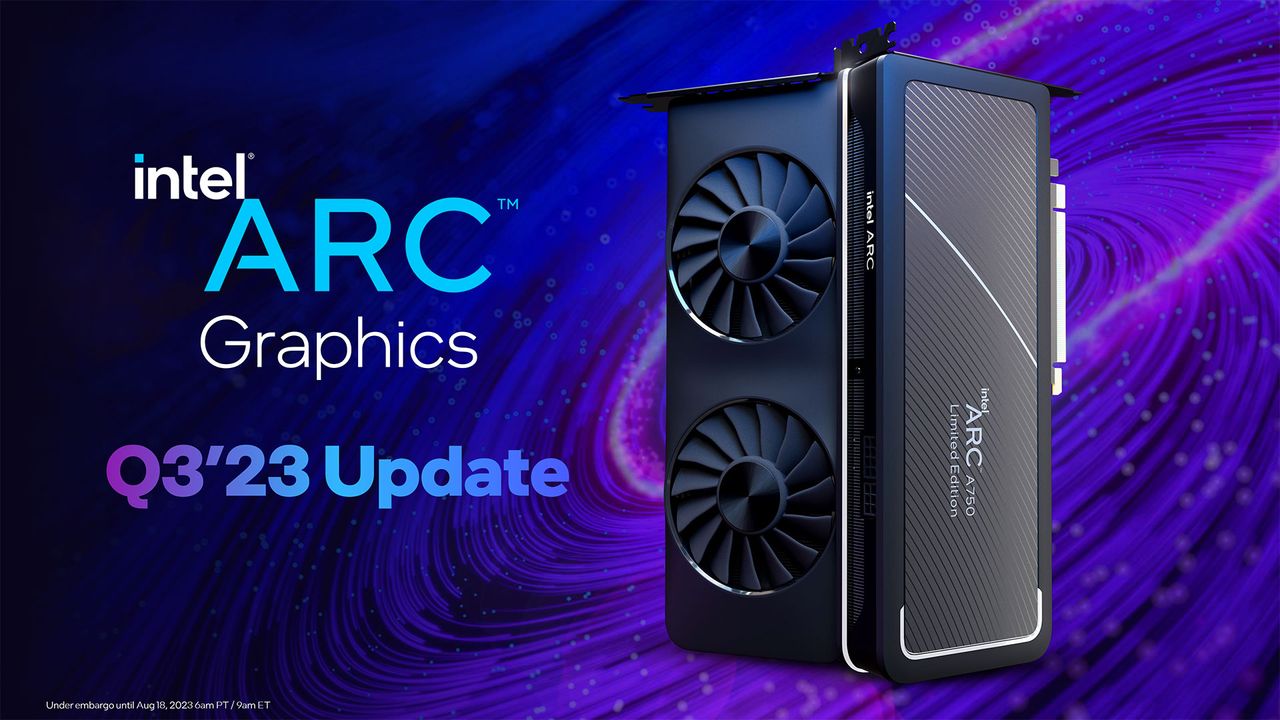 Intel Arc Driver Update slides for DirectX 11 and new PresentMon