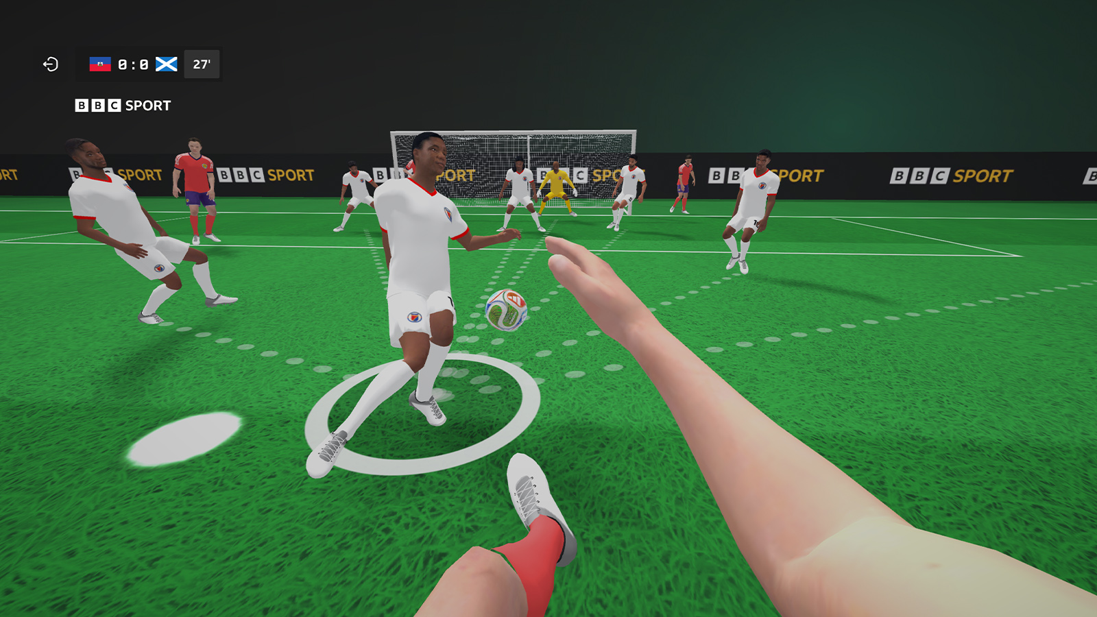 BBC 3D World Cup; first person view of a World Cup Scotland goal