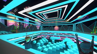 Metaverse; a screen from virtual game Meta Horizon Worlds
