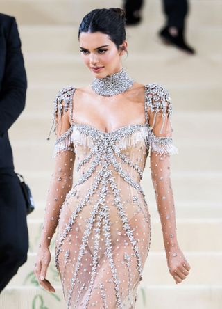 Kendall Jenner attending the Met Gala in New York City in 2021.
