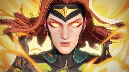 Marvel Rivals Season 3 Jean Grey with glowing eyes and Phoenix Force fire