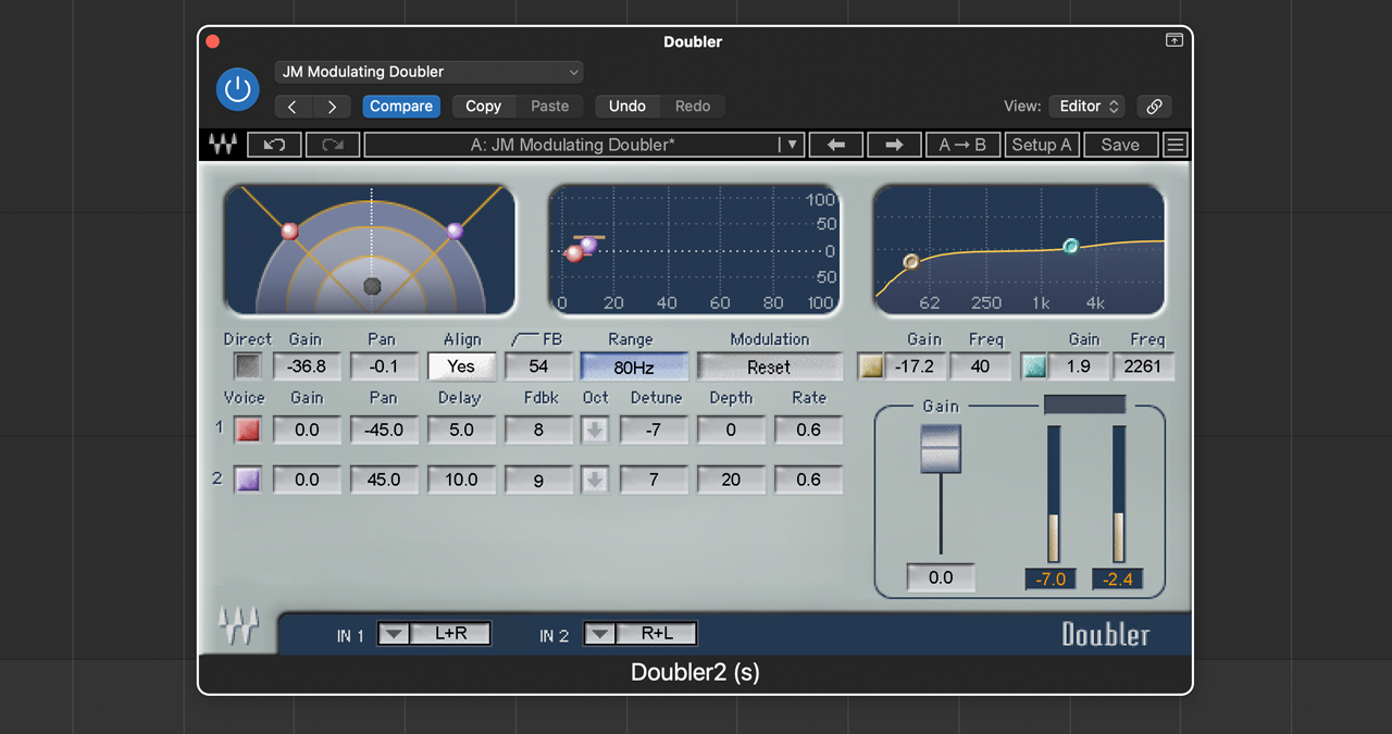 Screengrab of Jon's plugin choice