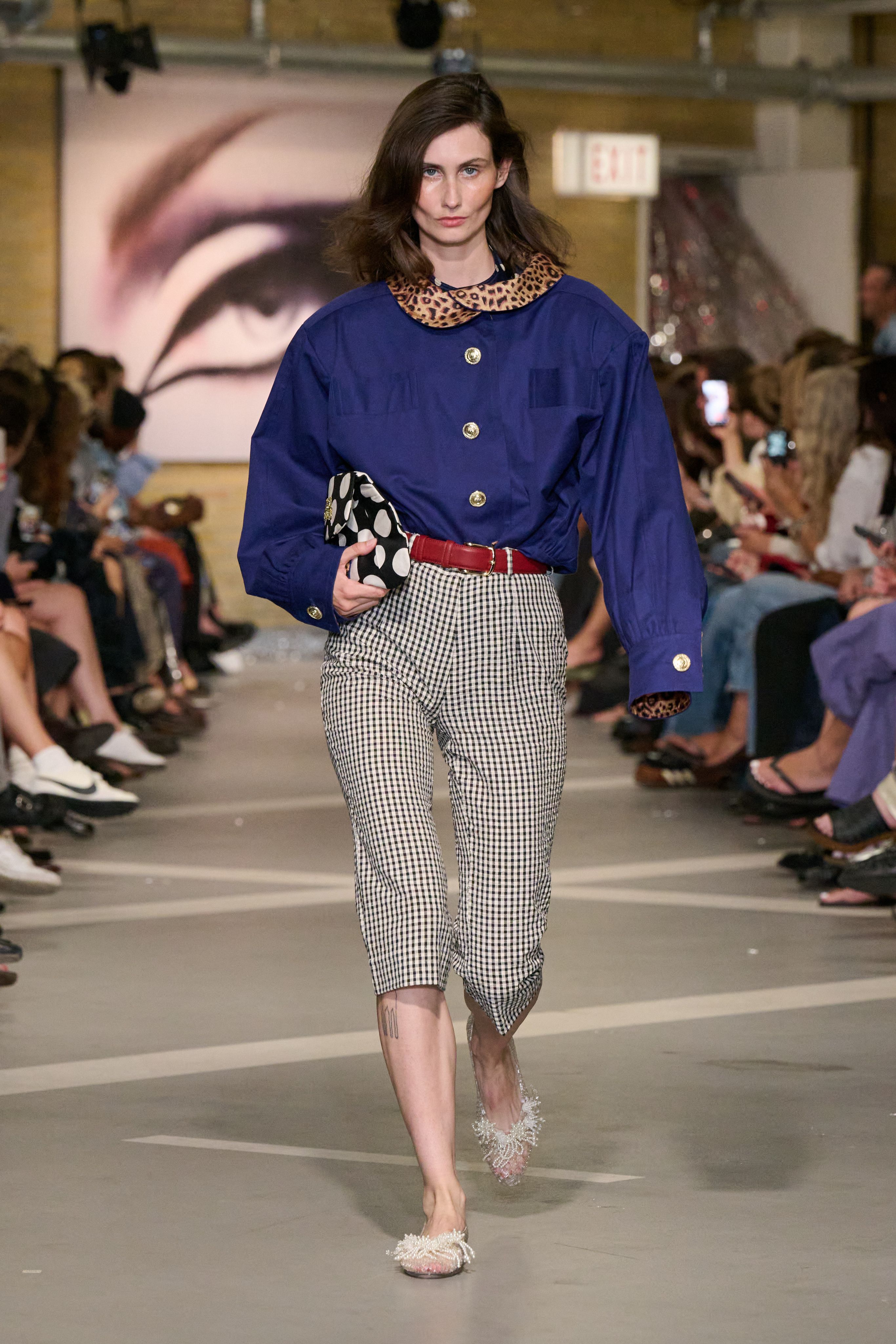Three Spring 2027 Copenhagen Fashion Week looks featuring capri pants on the Caro Editions, Op&eacute;raSPORT, and Taus runways.