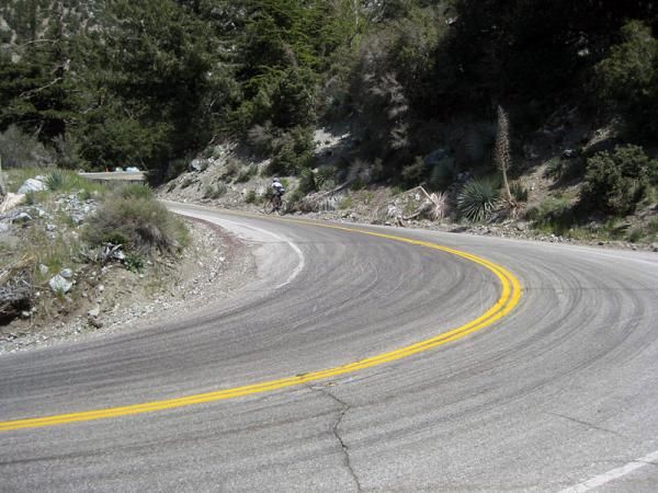 The taxing switchbacks of Mt. Baldy.