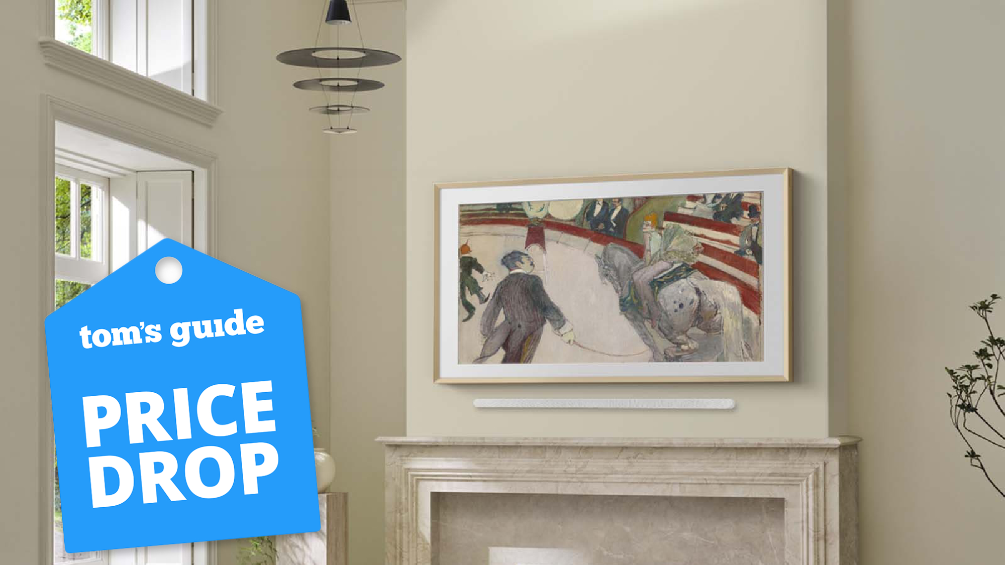 Samsung The Frame with deal tag