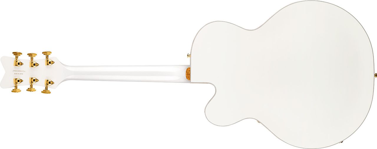 Gretsch G6136TG Players Edition Falcon Hollow Body with String-Thru Bigsby Gold Hardware White