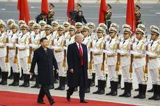 Xi Jinping and President Trump.