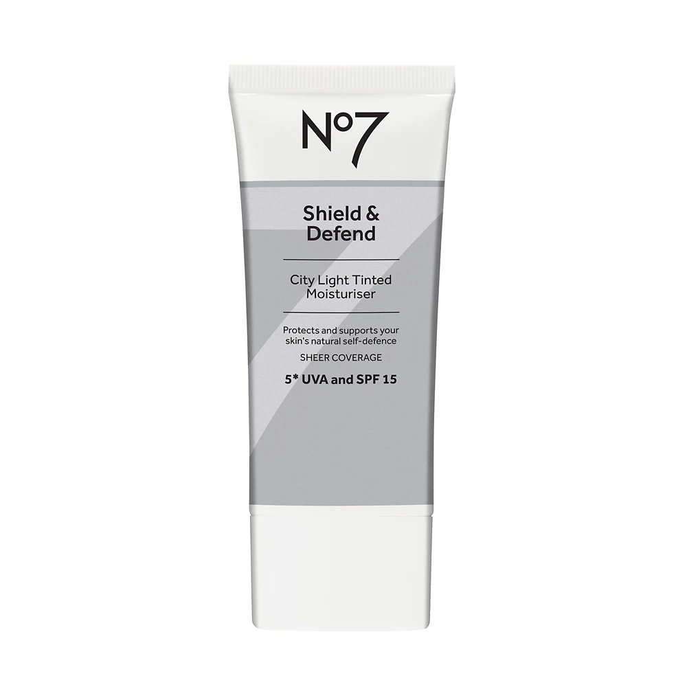 No7 Shield &amp;amp; Defend City Light Tinted Moisturiser With 5* Uva + Spf 15 50ml