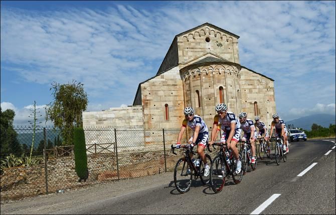Lotto-Belisol on a training ride