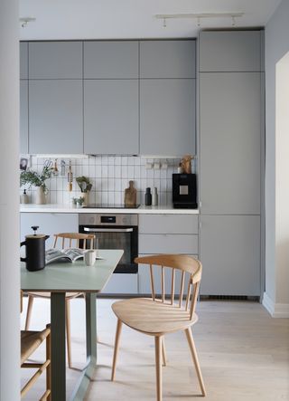 Simple grey IKEA kitchen