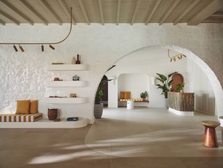 Entrance hall at Numo Mykonos