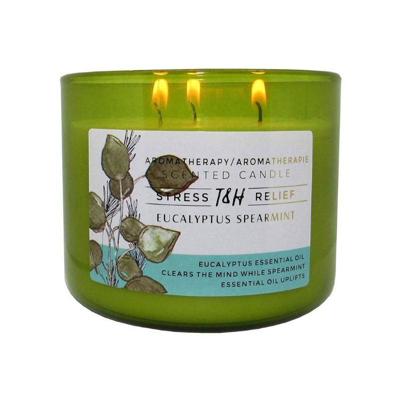 Stress Relief Aromatherapy Eucalyptus Spearmint is one of the best candles on Amazon for stress relief.