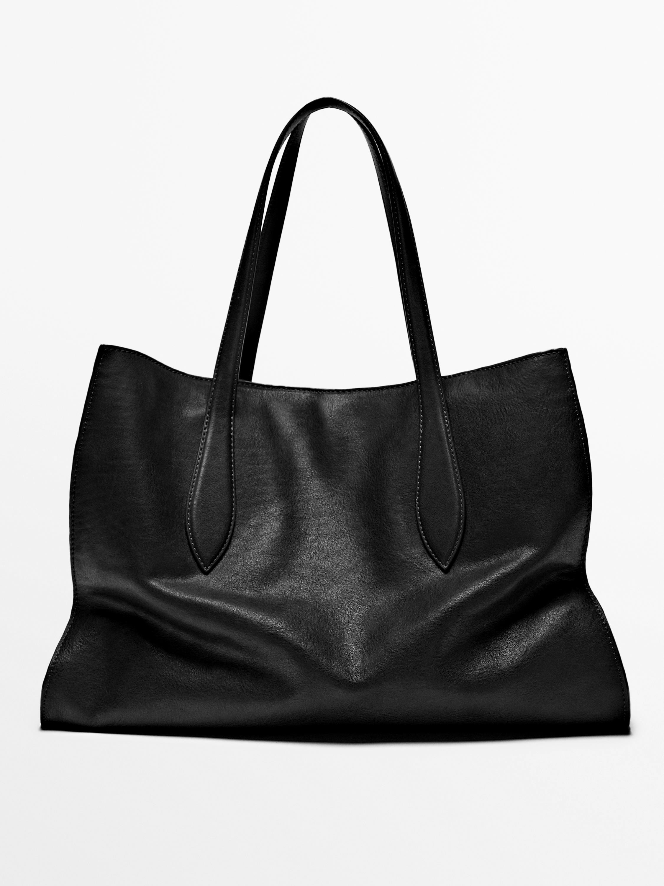 Napa Leather Maxi Tote Bag