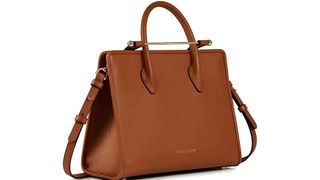 Handbag, Bag, Fashion accessory, Leather, Brown, Tote bag, Tan, Shoulder bag, Luggage and bags, Material property,