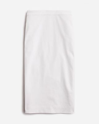 No. 3 Pencil Skirt in Bi-Stretch Cotton Blend