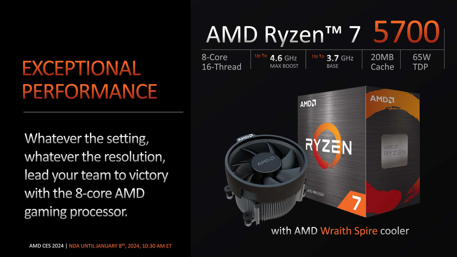 AMD Ryzen 7 5700 promotional information