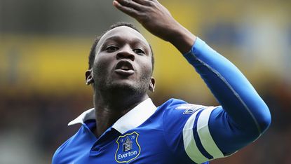 Everton's new striker Romelu Lukaku