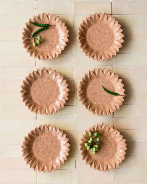 Sunflower-Shaped Mid Plate