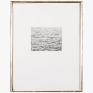 Framed photograph of the sea