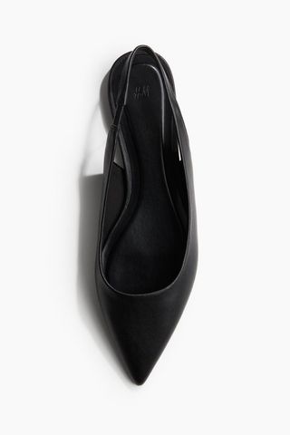 Spitze Slingback-Schuhe