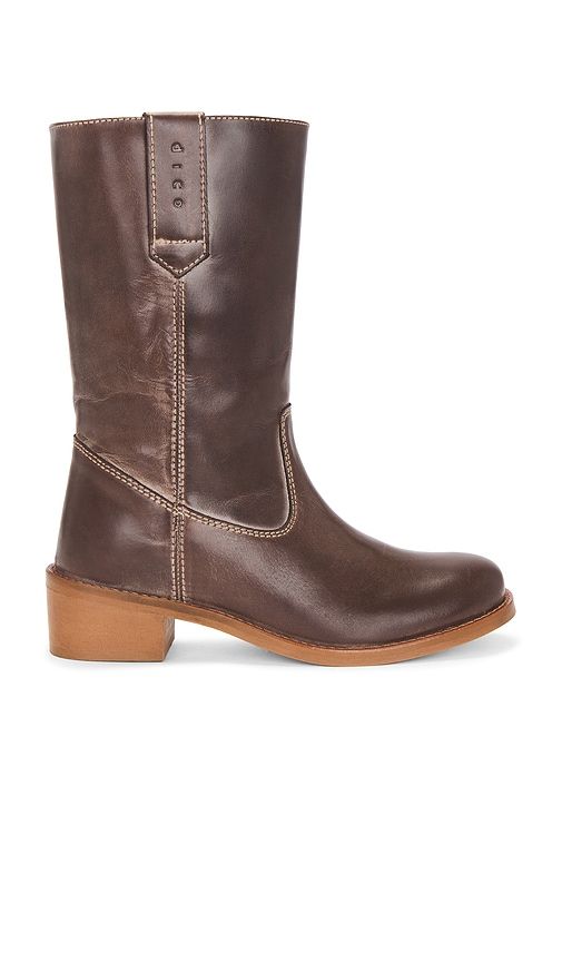 Julia Gaucho Boot in Brown Escovado