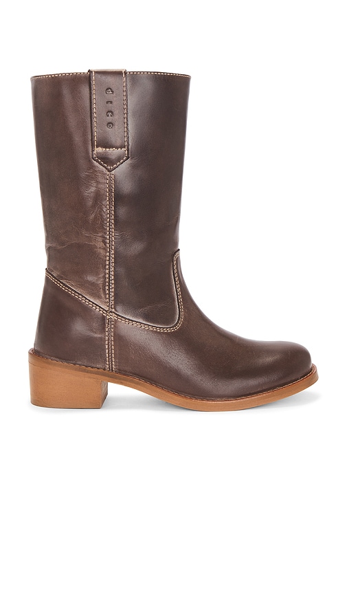 Julia Gaucho Boot in Brown Escovado