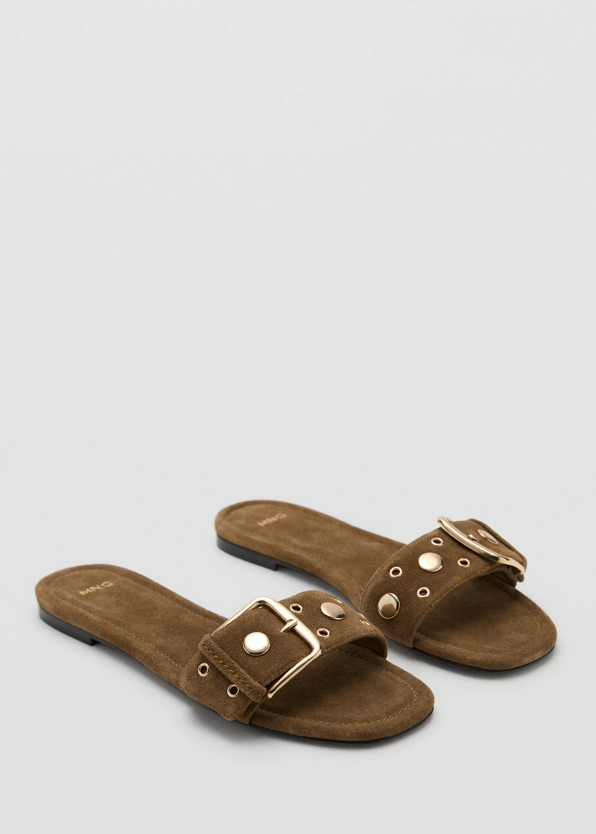 Buckle Leather Sandals - Women | Mango United Kingdom