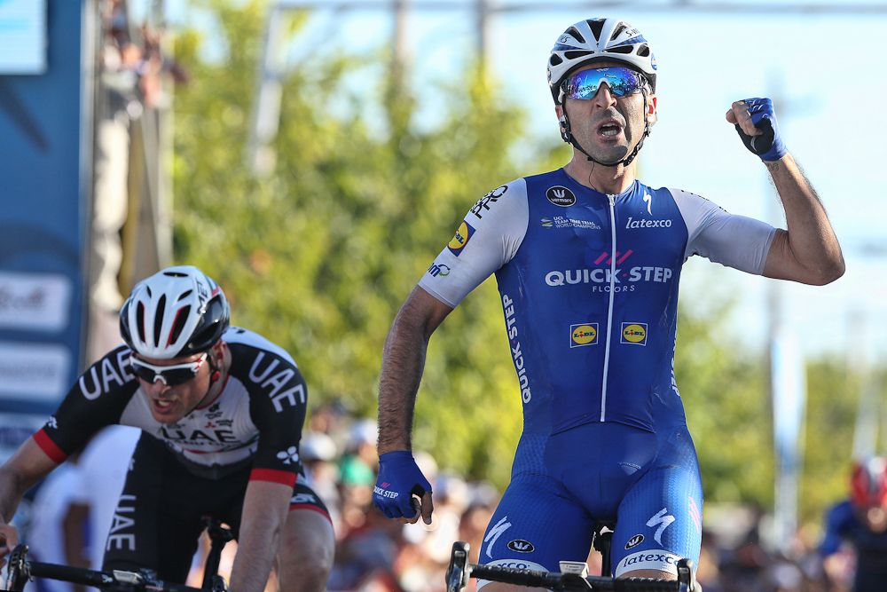 Oliviero Troia (UAE Abu Dhabi) finished second behind Maximiliano Richeze on stage 6 of the Vuelta a San Juan