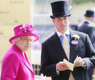 Queen Elizabeth II and Peter Phillips attend day four of Royal Ascot 2014