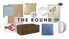 A collage of shopping products for the Nordic Nantucket interior design style