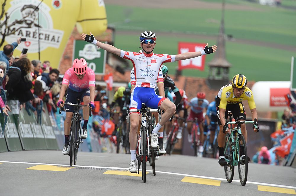 David Gaudu gave Groupama-FDJ its second consecutive stage victory at the Tour de Romandie