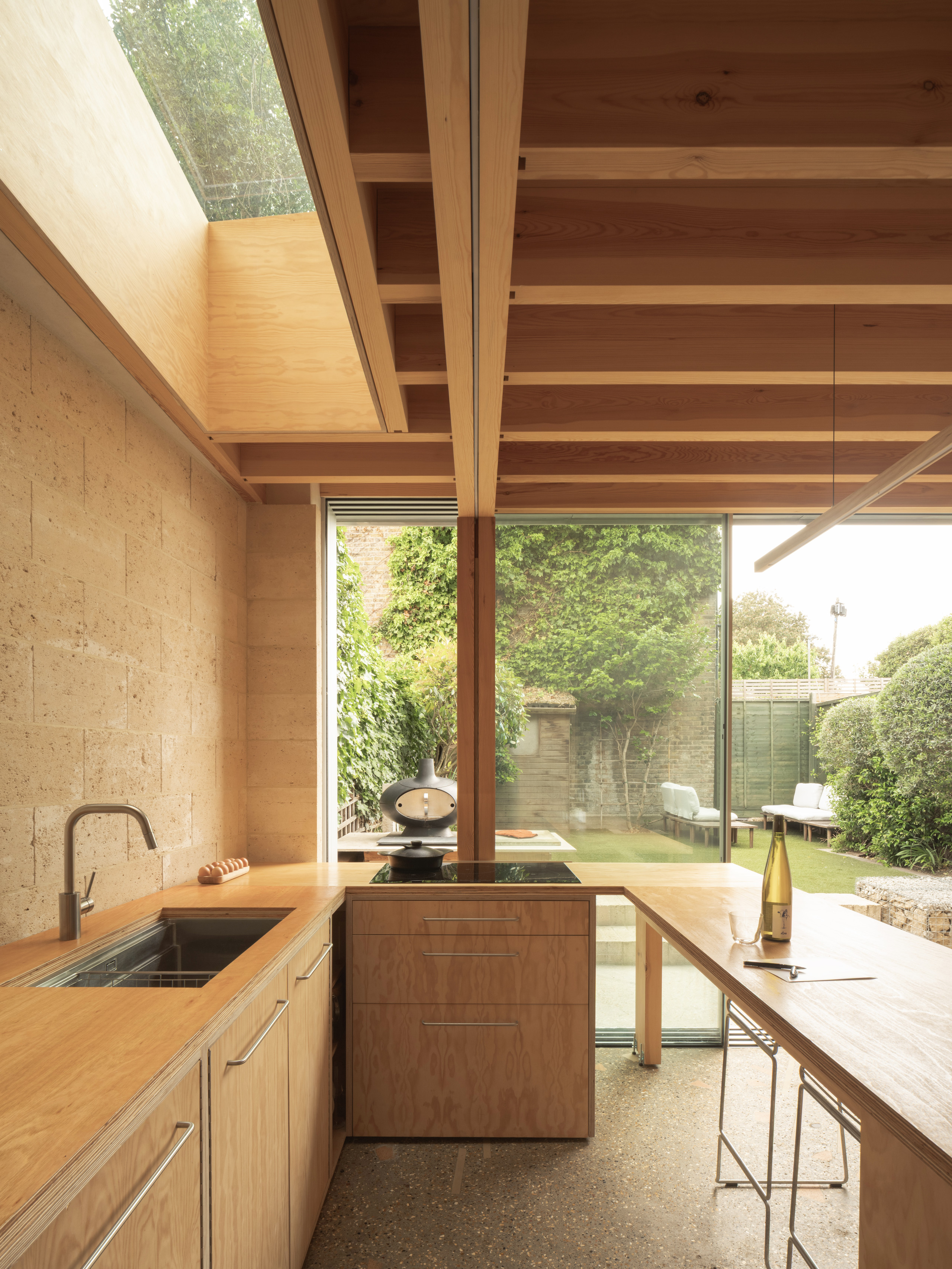 The new kitchen creates a much stronger connection to the garden
