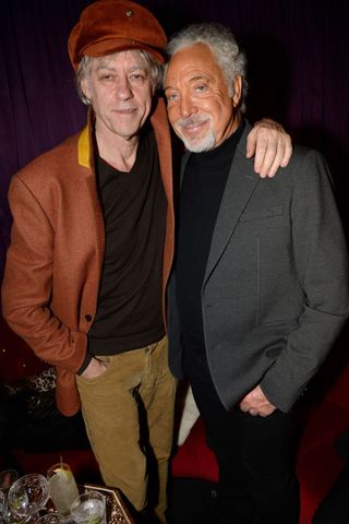 Sir Bob Geldof And Tom Jones At The Playboy 60th Anniversary Party