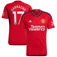Manchester United 2023/24 Home Shirt with Garnacho 17 printingWas £95
