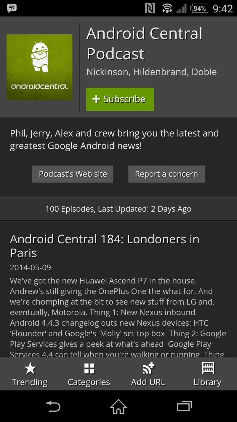 Sony Xperia Z2 podcasts