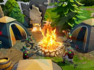 Squad Up When Using the Cozy Campfire