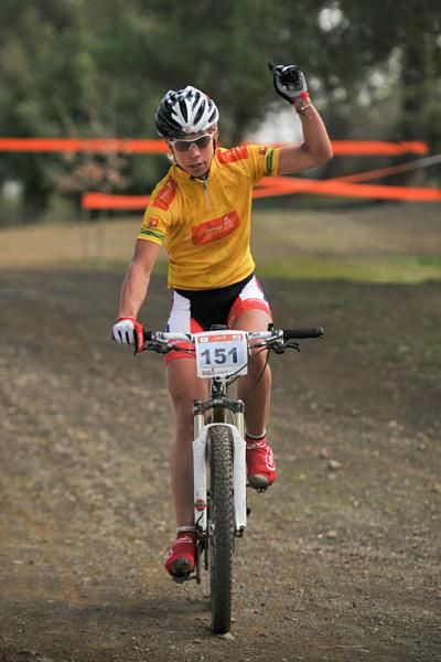 Annika Langvad (Easton Rockets) wins the women's race