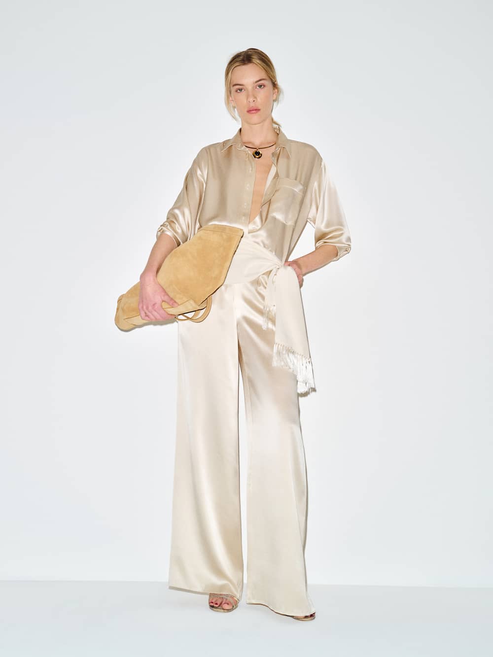 Eli Oversized Silk Shirt