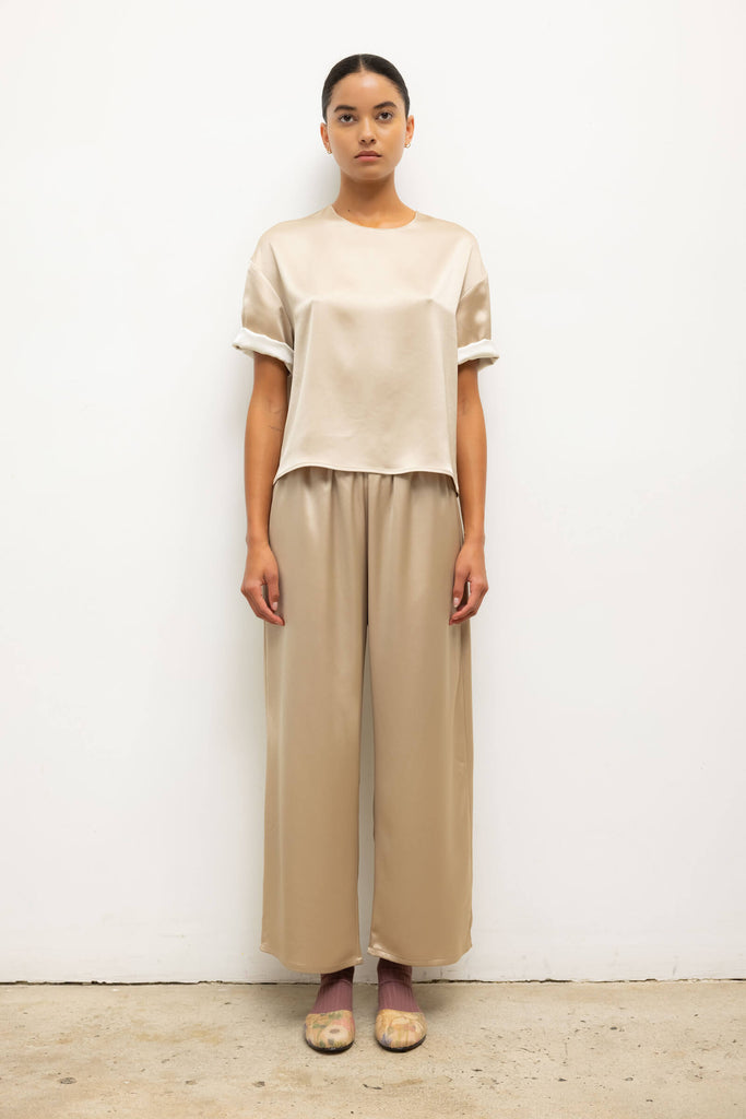 Barb Crop Drawstring Pant