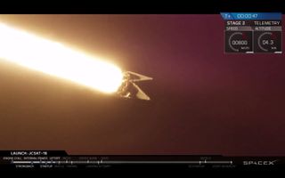 Falcon 9's Engines Blazing