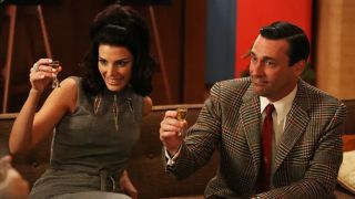 Jessica Paré and Jon Hamm in Mad Men