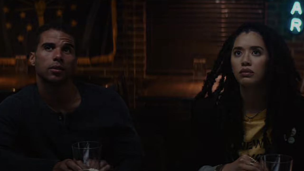 Chad and Mindy looking concerned in Scream 7's trailer