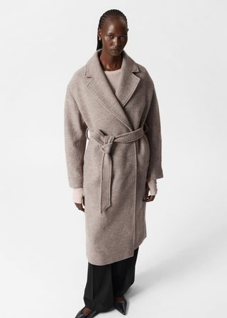 Voluminous Belted Wool Coat