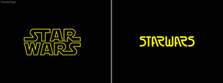 Star Wars logos: official and redesigned