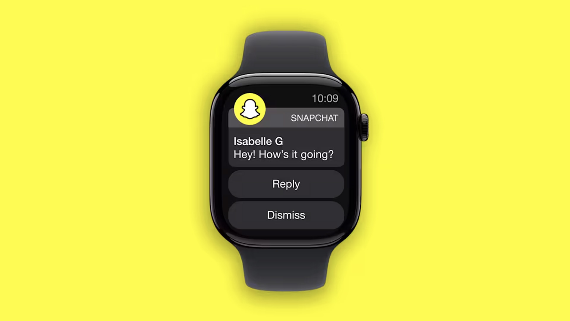 Snapchat app on Apple Watch