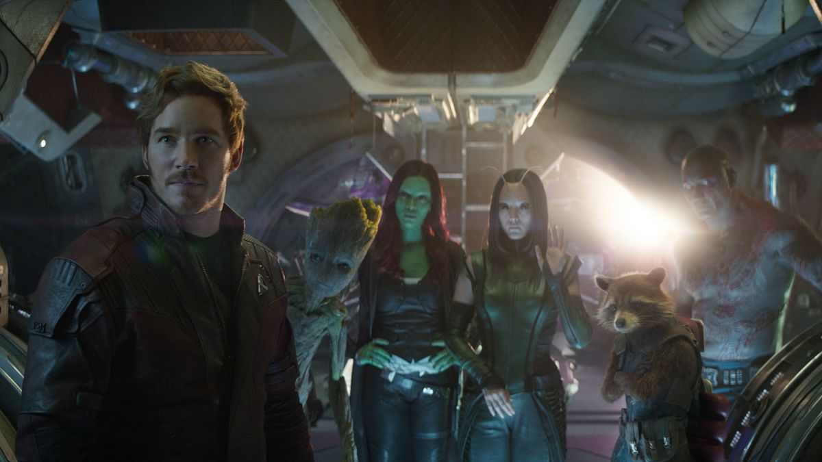 The Guardians of the Galaxy cast in Avengers: Infinity War