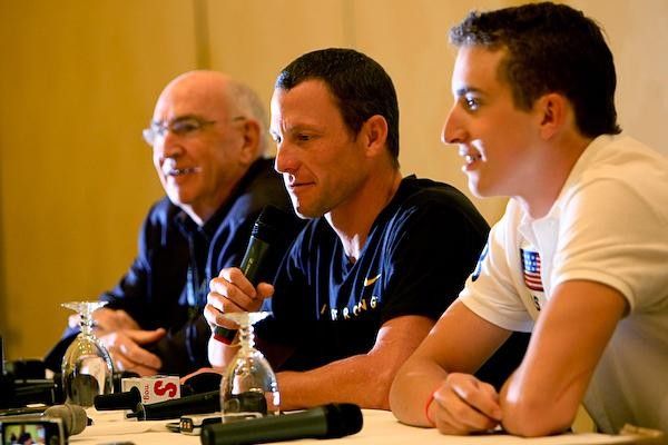 Lance Armstrong seemed to be enjoying
