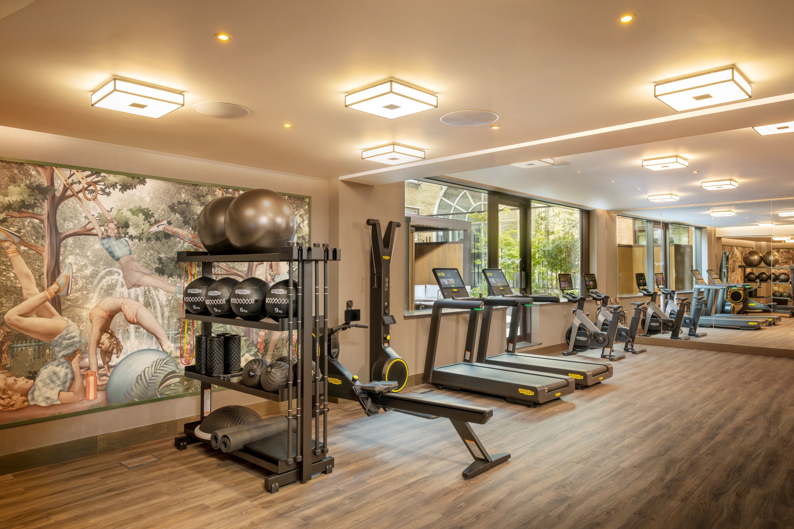 The gym at Imperial hotel Bloomsbury