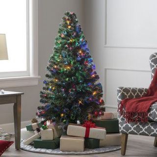 National Tree Company Fiber-Optic Evergreen LED Christmas Tree